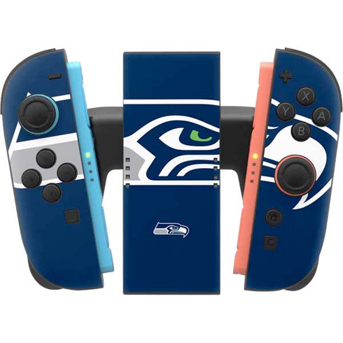NFL Seattle Seahawks Large Logo Nintendo Switch 2 (2025) Joy-Con Controller Skin