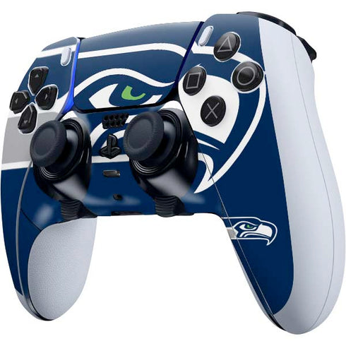 NFL Seattle Seahawks Large Logo PS5 DualSense Edge Pro Controller Skin