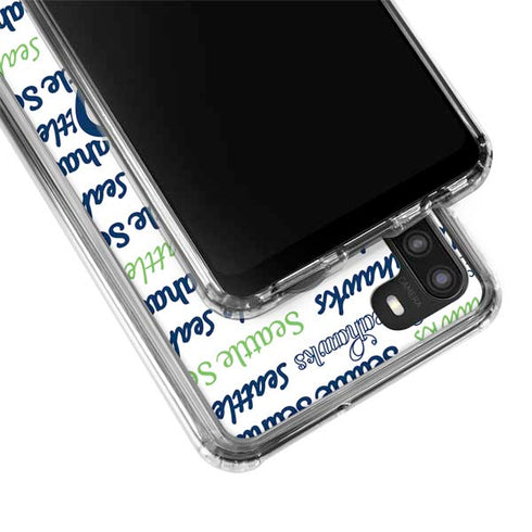NFL Seattle Seahawks Print Galaxy A21 Clear Case