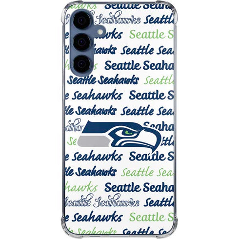 NFL Seattle Seahawks Print Galaxy A35 5G Clear Case