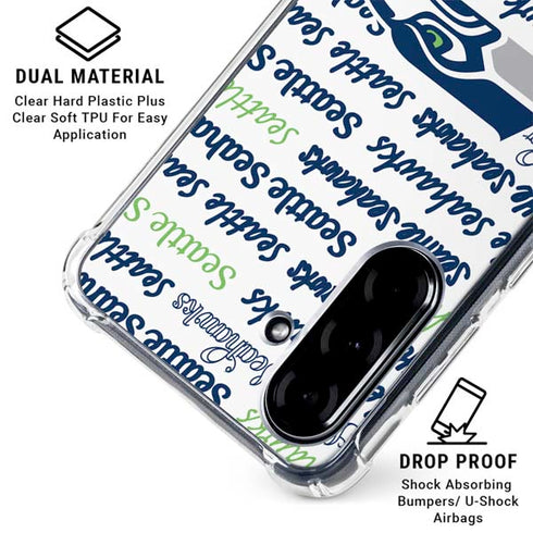 NFL Seattle Seahawks Print Galaxy A36 5G Clear Case
