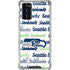 NFL Seattle Seahawks Print Galaxy Note20 5G Clear Case