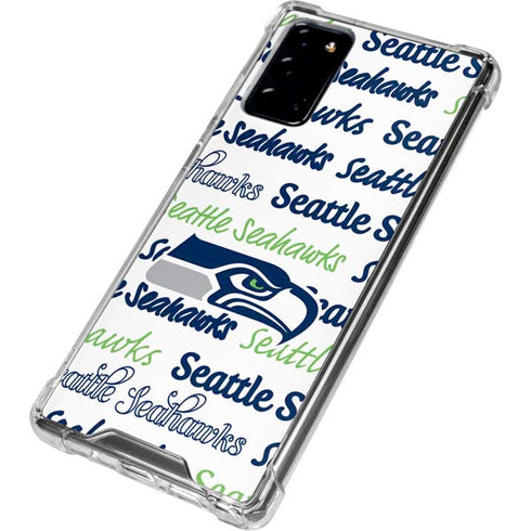 NFL Seattle Seahawks Print Galaxy Note20 5G Clear Case