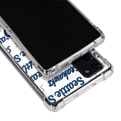 NFL Seattle Seahawks Print Galaxy Note20 5G Clear Case