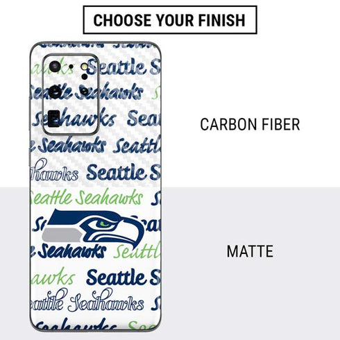NFL Seattle Seahawks Print Galaxy S20 Ultra 5G Skin