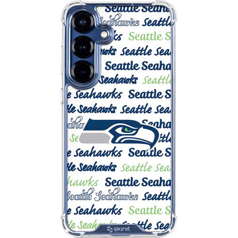 NFL Seattle Seahawks Print Galaxy S25 Plus Clear Case