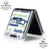 NFL Seattle Seahawks Print Galaxy Z Flip6 Clear Case
