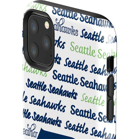 NFL Seattle Seahawks Print iPhone 11 Pro Max Impact Case