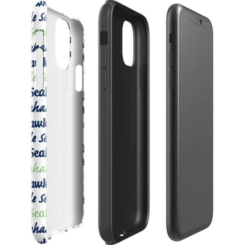 NFL Seattle Seahawks Print iPhone 11 Pro Max Impact Case