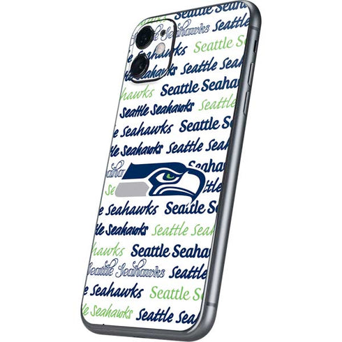 NFL Seattle Seahawks Print iPhone 11 Skin