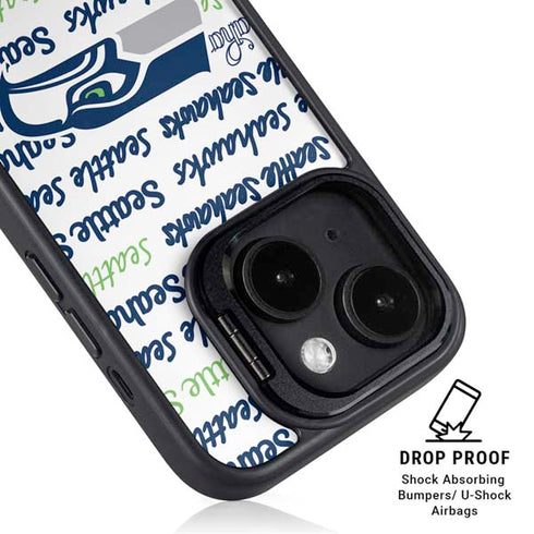 NFL Seattle Seahawks Print iPhone 14 Plus Kickstand Case