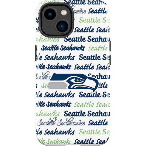 NFL Seattle Seahawks Print iPhone 15 Impact Case
