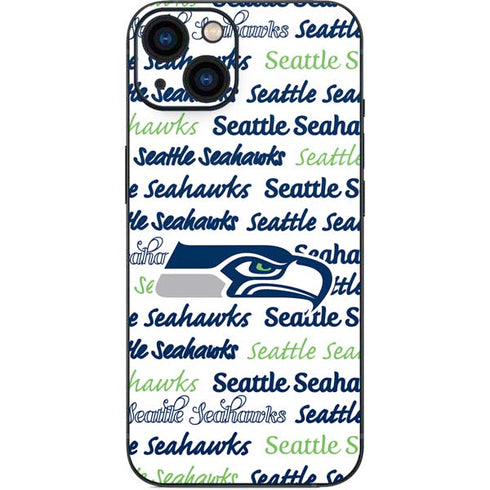 NFL Seattle Seahawks Print iPhone 15 Skin