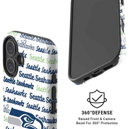 NFL Seattle Seahawks Print iPhone 16 Magsafe Impact Case