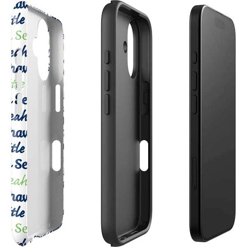 NFL Seattle Seahawks Print iPhone 16 Plus Impact Case