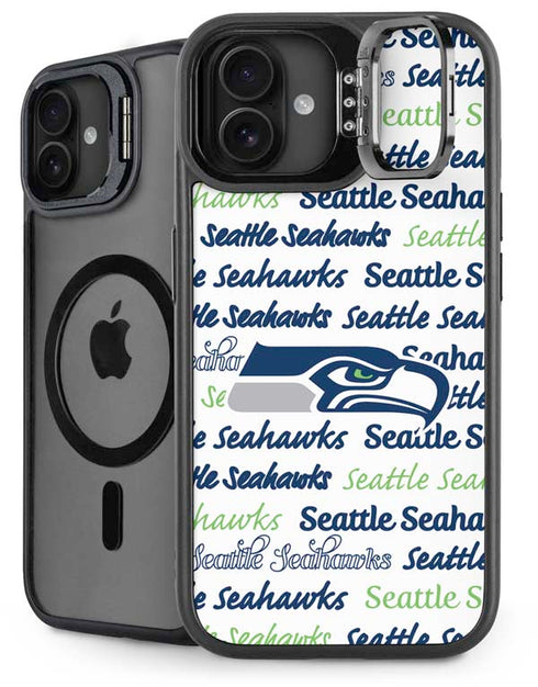 NFL Seattle Seahawks Print iPhone 16 Plus Kickstand Case