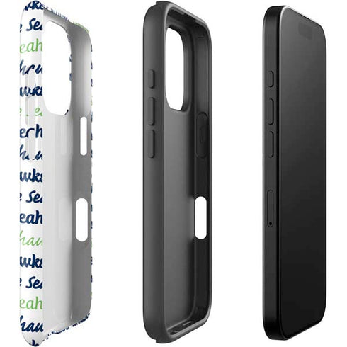 NFL Seattle Seahawks Print iPhone 16 Pro Impact Case