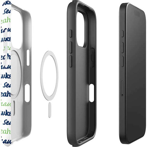 NFL Seattle Seahawks Print iPhone 16 Pro Magsafe Impact Case