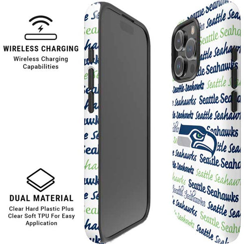 NFL Seattle Seahawks Print iPhone 16 Pro Magsafe Impact Case