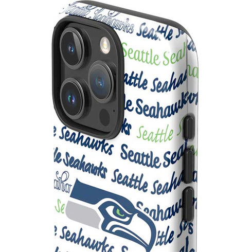 NFL Seattle Seahawks Print iPhone 16 Pro Max Impact Case