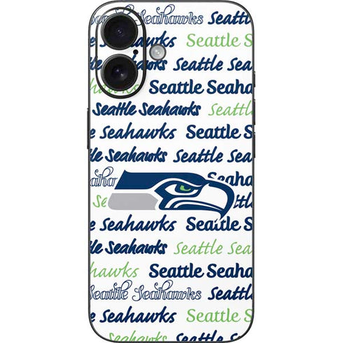 NFL Seattle Seahawks Print iPhone 16 Skin