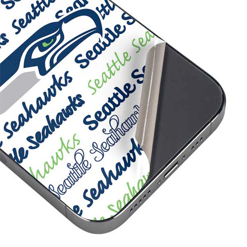 NFL Seattle Seahawks Print iPhone 16e Skin
