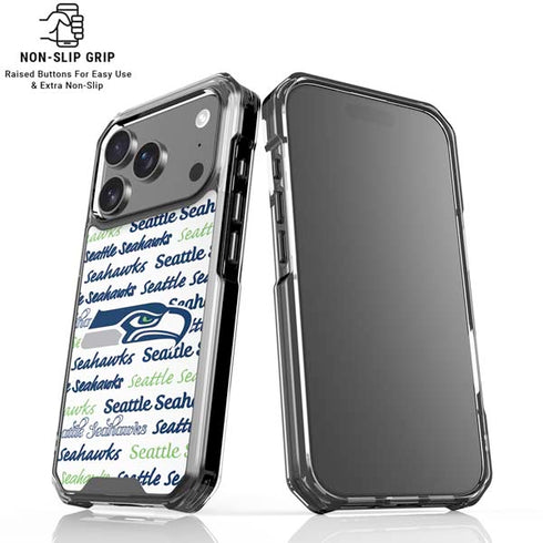 NFL Seattle Seahawks Print iPhone 18 Pro Clear Case