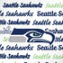 NFL Seattle Seahawks Print iPhone XS Pro Case
