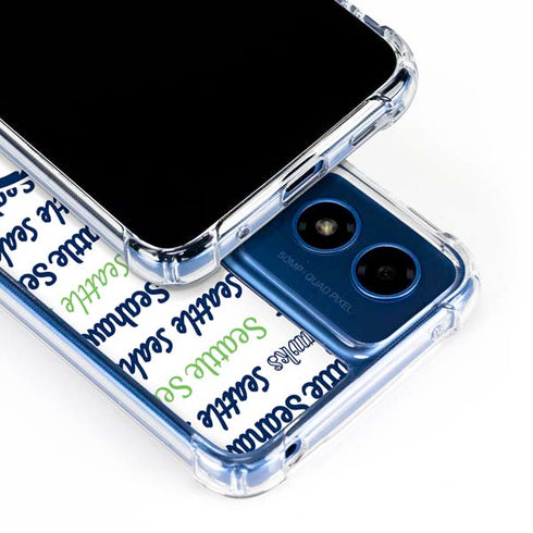 NFL Seattle Seahawks Print Moto G 5G (2024) Clear Case