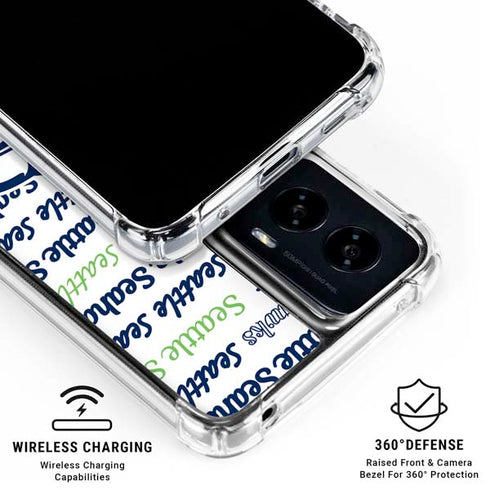 NFL Seattle Seahawks Print Moto G Power 5G (2024) Clear Case