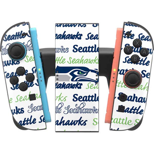 NFL Seattle Seahawks Print Nintendo Switch 2 (2025) Joy-Con Controller Skin