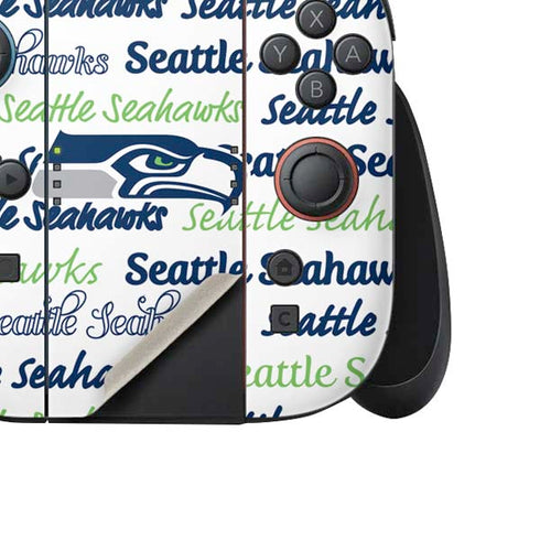 NFL Seattle Seahawks Print Nintendo Switch 2 (2025) Joy-Con Controller Skin