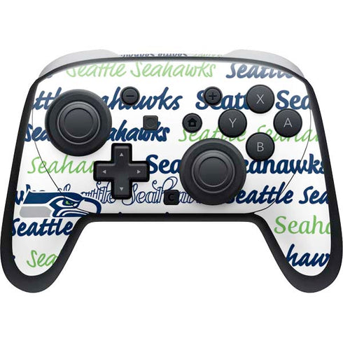 NFL Seattle Seahawks Print Nintendo Skins