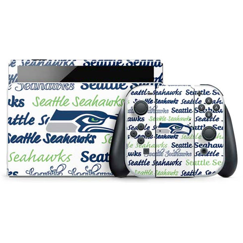 NFL Seattle Seahawks Print Nintendo Skins
