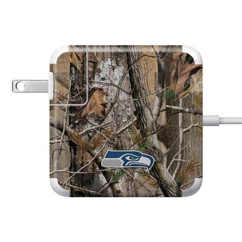 NFL Seattle Seahawks Realtree AP Camo 85W Power Adapter (15 and 17 inch MacBook Pro Charger) Skin