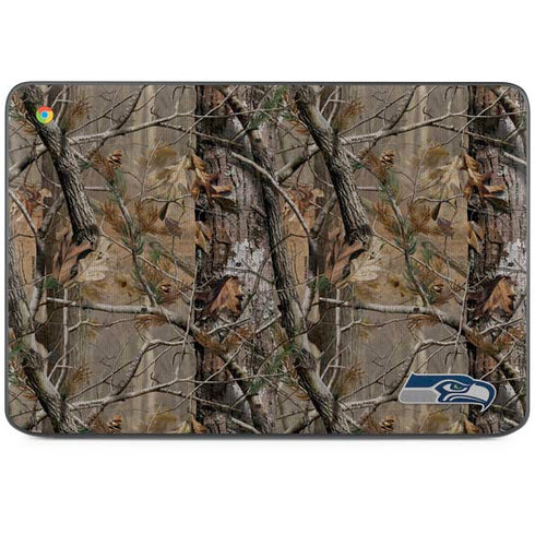 NFL Seattle Seahawks Realtree AP Camo HP Chromebook Skin