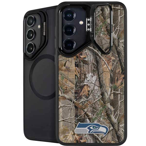 NFL Seattle Seahawks Realtree AP Camo Galaxy S25 Plus Kickstand Case