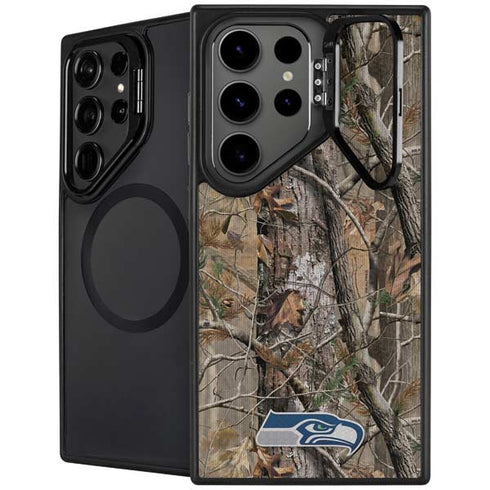 NFL Seattle Seahawks Realtree AP Camo Galaxy S25 Ultra Kickstand Case