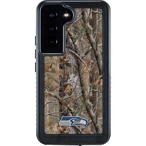NFL Seattle Seahawks Realtree AP Camo Galaxy S24 Waterproof Case