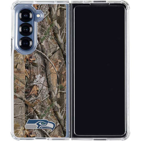 NFL Seattle Seahawks Realtree AP Camo Galaxy Z Fold6 Clear Case