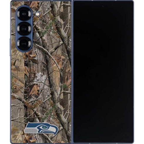 NFL Seattle Seahawks Realtree AP Camo Galaxy Z Fold6 Skin