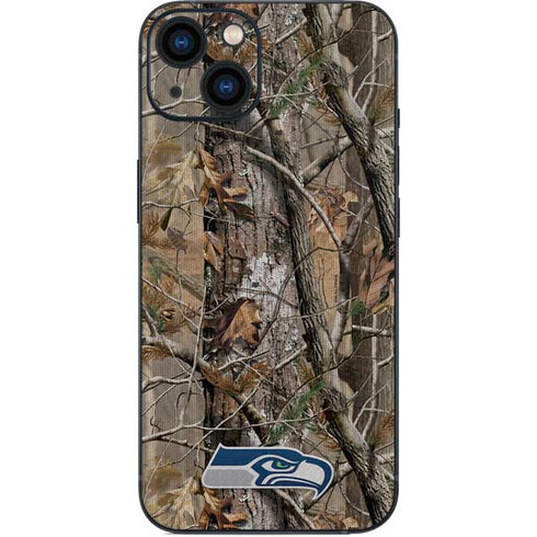 NFL Seattle Seahawks Realtree AP Camo iPhone 15 Skin