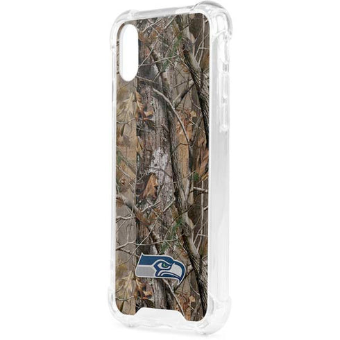 NFL Seattle Seahawks Realtree AP Camo iPhone XS Clear Case