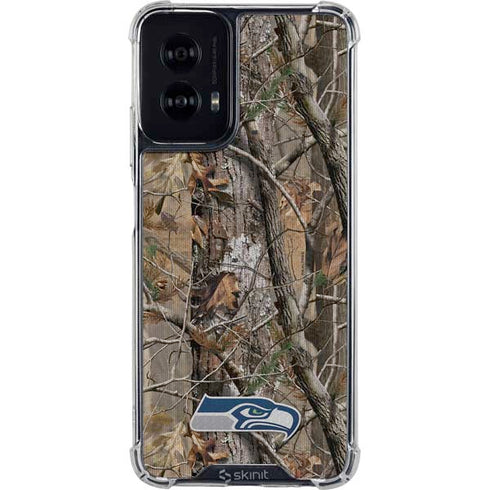 NFL Seattle Seahawks Realtree AP Camo Moto G Power 5G (2024) Clear Case