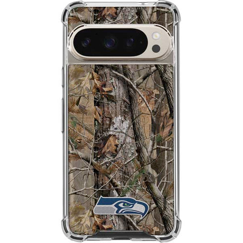 NFL Seattle Seahawks Realtree AP Camo Pixel 9/9 Pro Clear Case