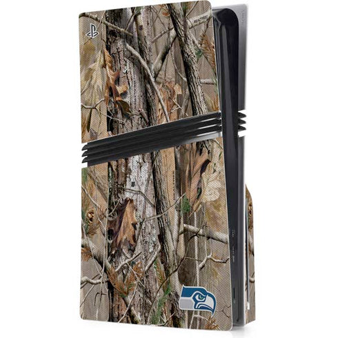 NFL Seattle Seahawks Realtree AP Camo PS5 Pro Disk Console Skin