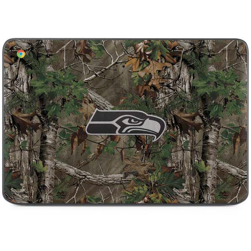 NFL Seattle Seahawks Realtree Xtra Green Camo HP Chromebook Skin