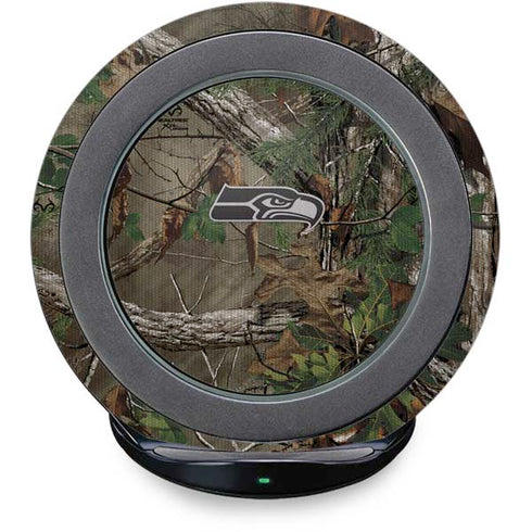 NFL Seattle Seahawks Realtree Xtra Green Camo Fast Charge Wireless Charging Stand Skin