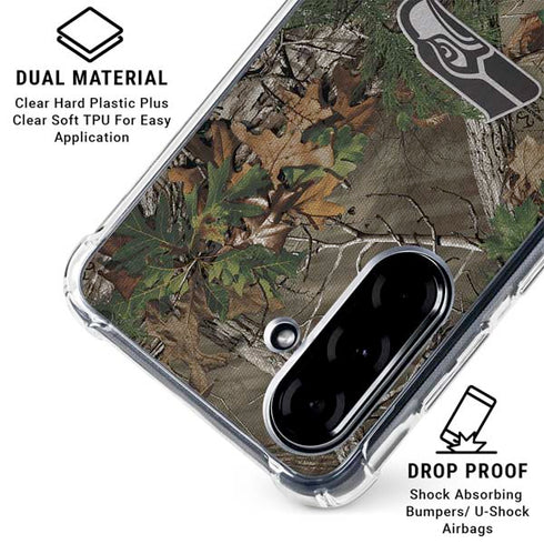 NFL Seattle Seahawks Realtree Xtra Green Camo Galaxy A36 5G Clear Case