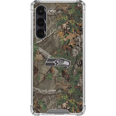 NFL Seattle Seahawks Realtree Xtra Green Camo Galaxy S24 FE Clear Case